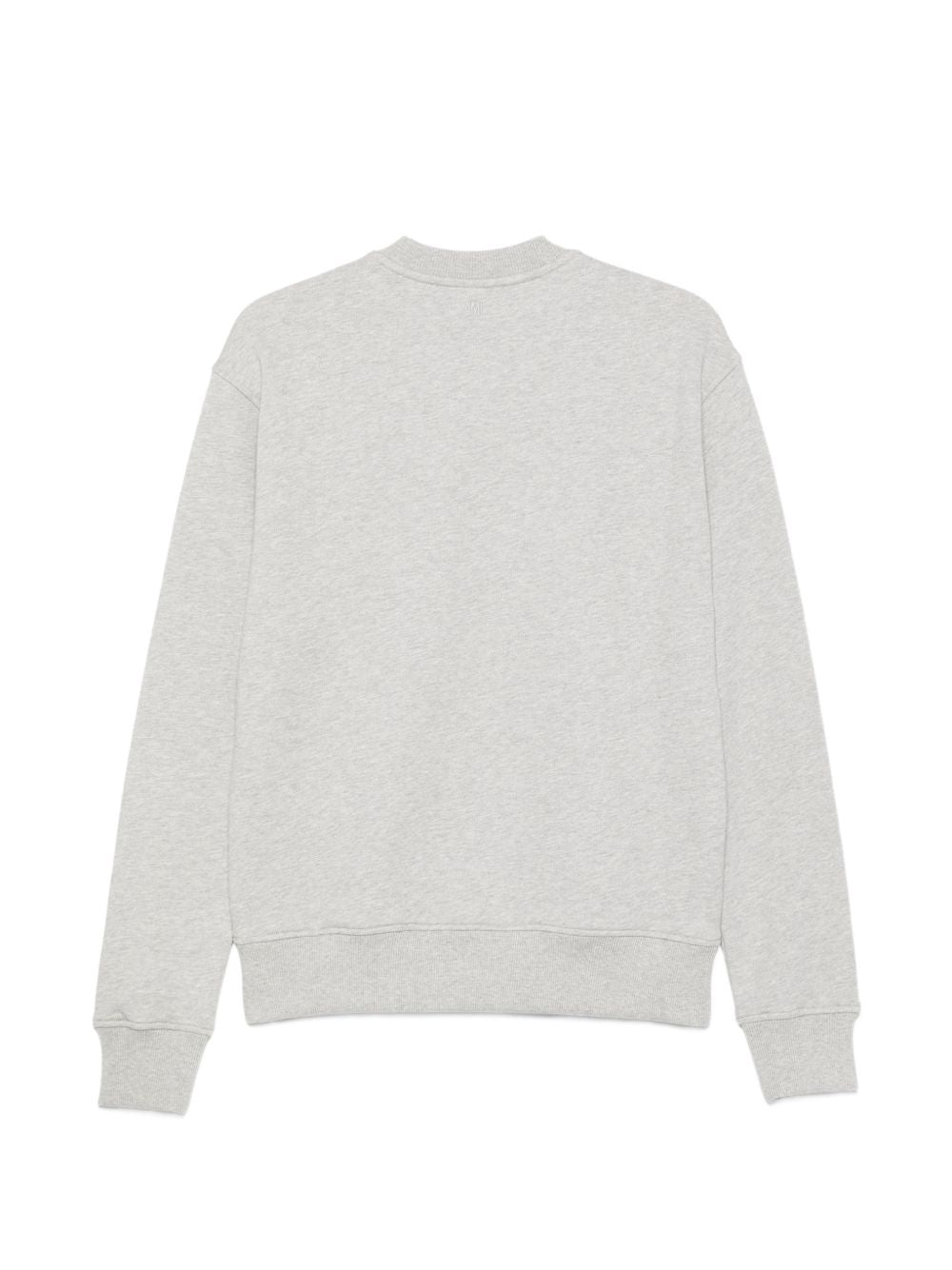Ami Paris Ami De Coeur Cotton Sweatshirt — Grey Topwear