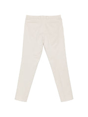 Boglioli Trousers — Cotton Blend Slim Fit Avorio