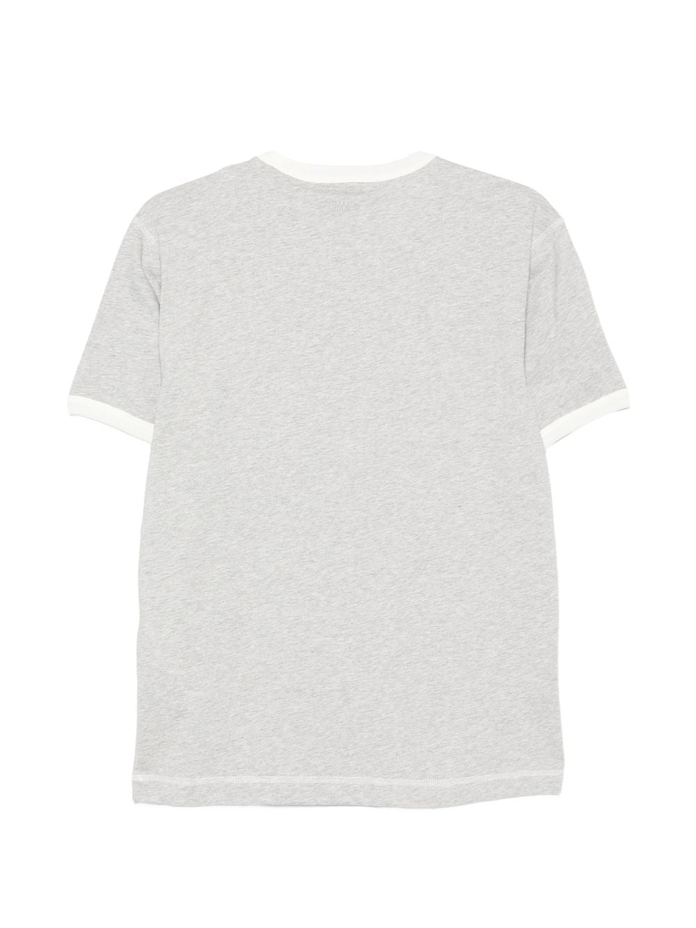 Ami Paris Logo Cotton T‑Shirt — Grey Women’s Topwear