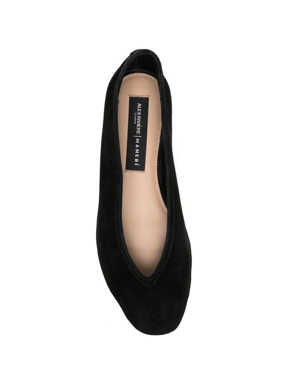 Manebí Flat Shoes — Suede Pointed-Toe Ballets