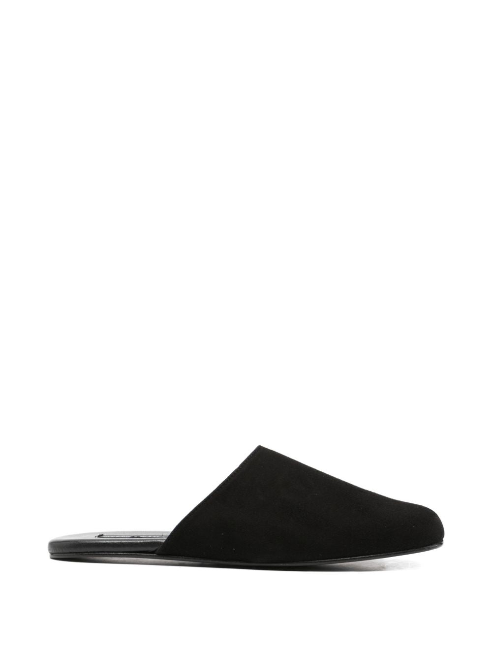 Manebí Sandals Black — Luxury Suede Slip‑Ons