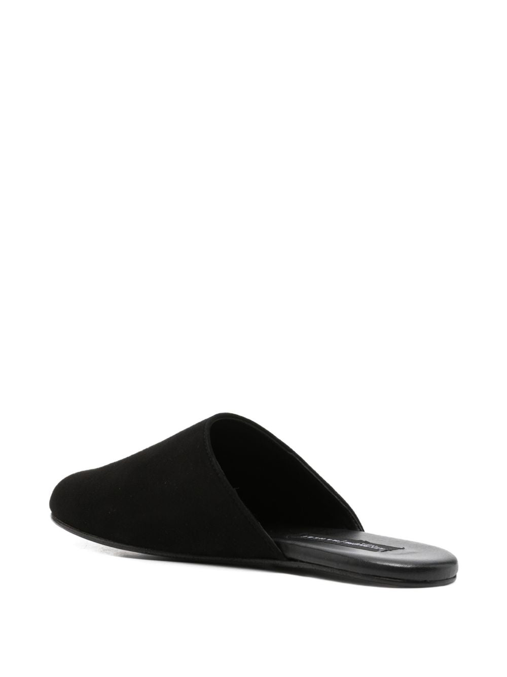 Manebí Sandals Black — Luxury Suede Slip‑Ons