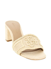 EMPORIO ARMANI EXCLUSIVE Sandals — Beige Woven Mules