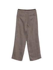 Alysi Striped Trousers — Brown Drawstring Trousers