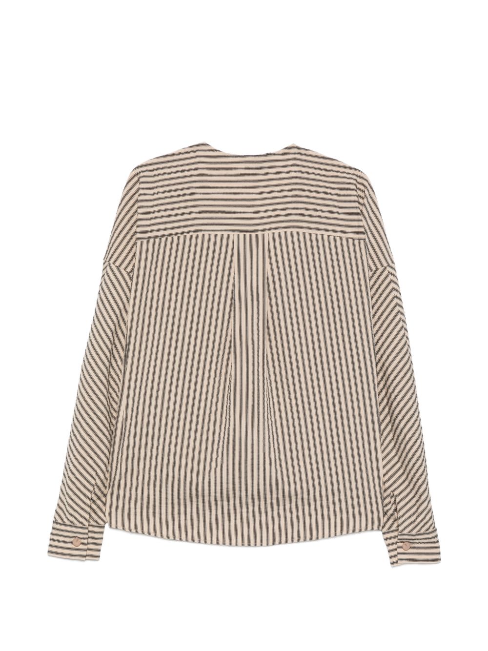 Alysi V-neck Striped Blouse for Women — New In