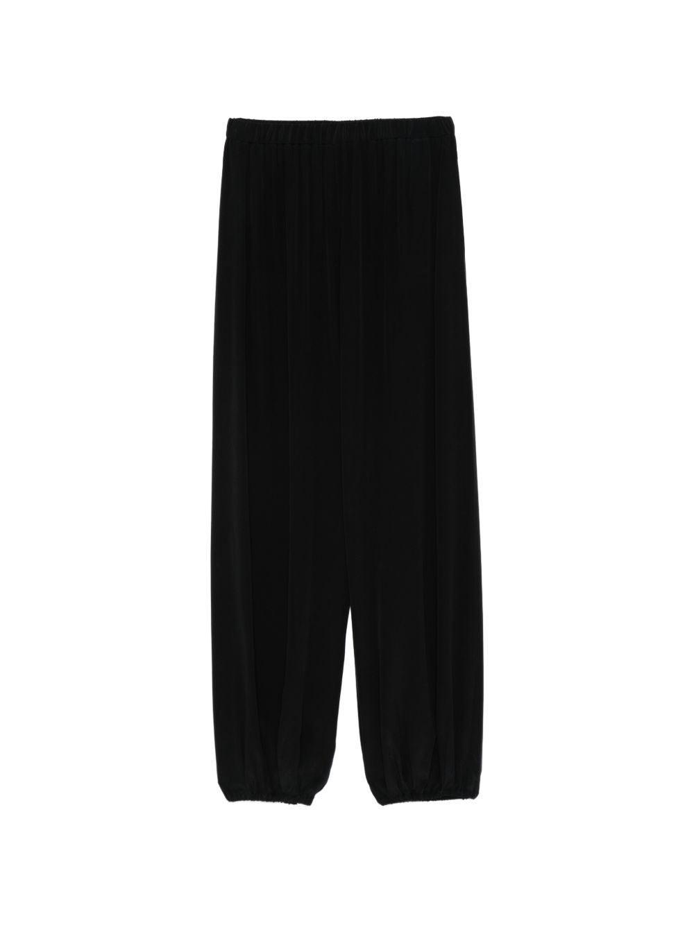Alysi Silk Balloon Trousers – Black Luxury Fit