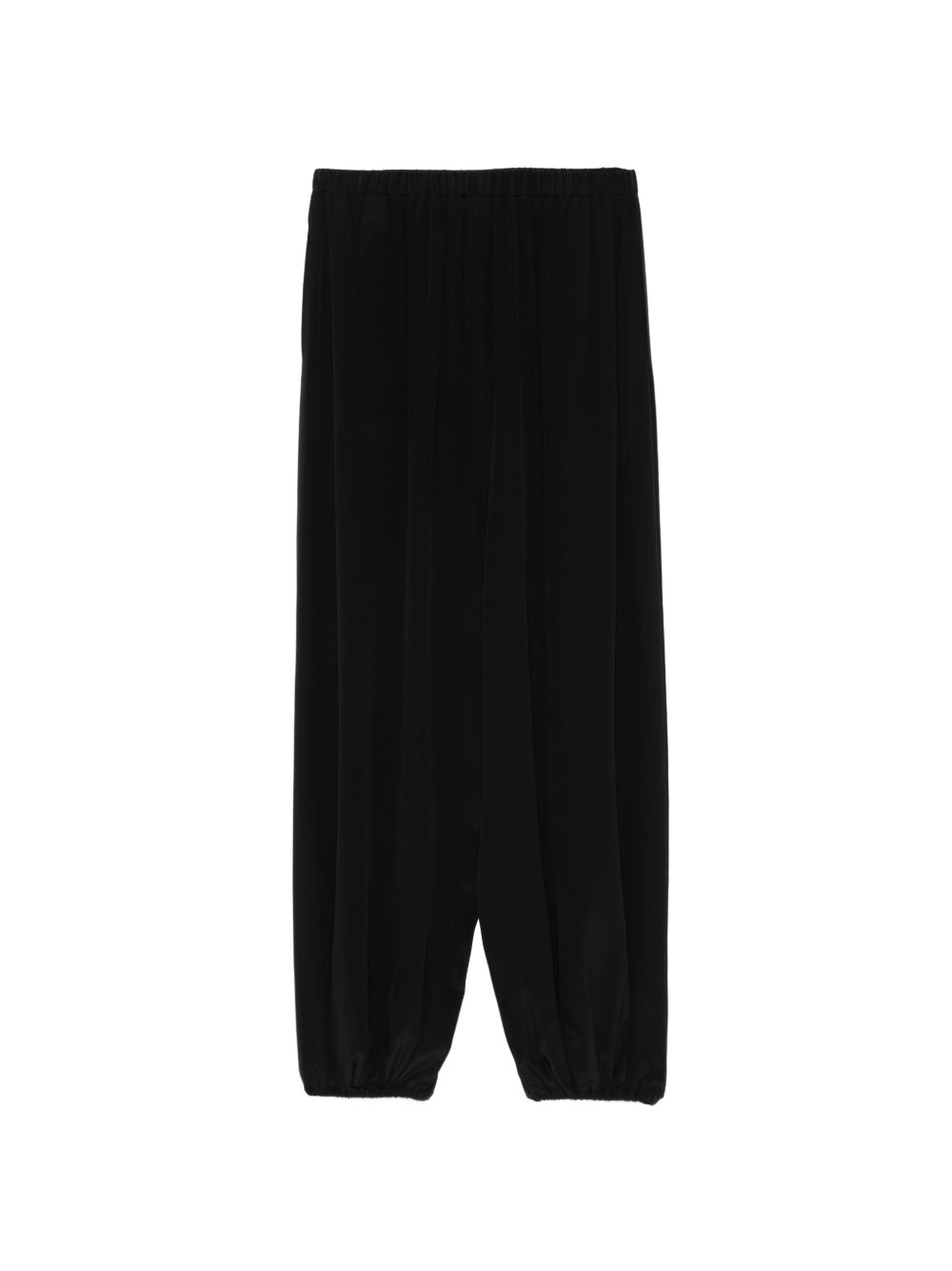 Alysi Silk Balloon Trousers – Black Luxury Fit