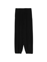Alysi Silk Balloon Trousers – Black Luxury Fit