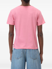 Closed Pink Cotton T‑Shirt — Round Neck Short Sleeves