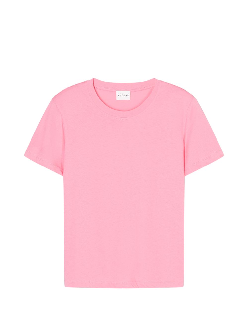 Closed Pink Cotton T‑Shirt — Round Neck Short Sleeves