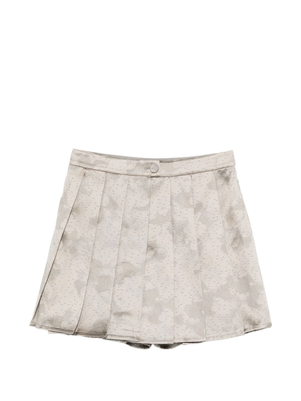 Emporio Armani Short Trousers — Grey Pleated Elegance