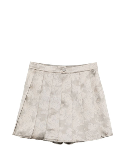 Emporio Armani Short Trousers — Grey Pleated Elegance