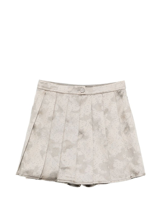 Emporio Armani Short Trousers — Grey Pleated Elegance