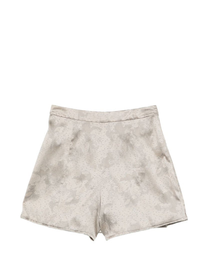 Emporio Armani Short Trousers — Grey Pleated Elegance