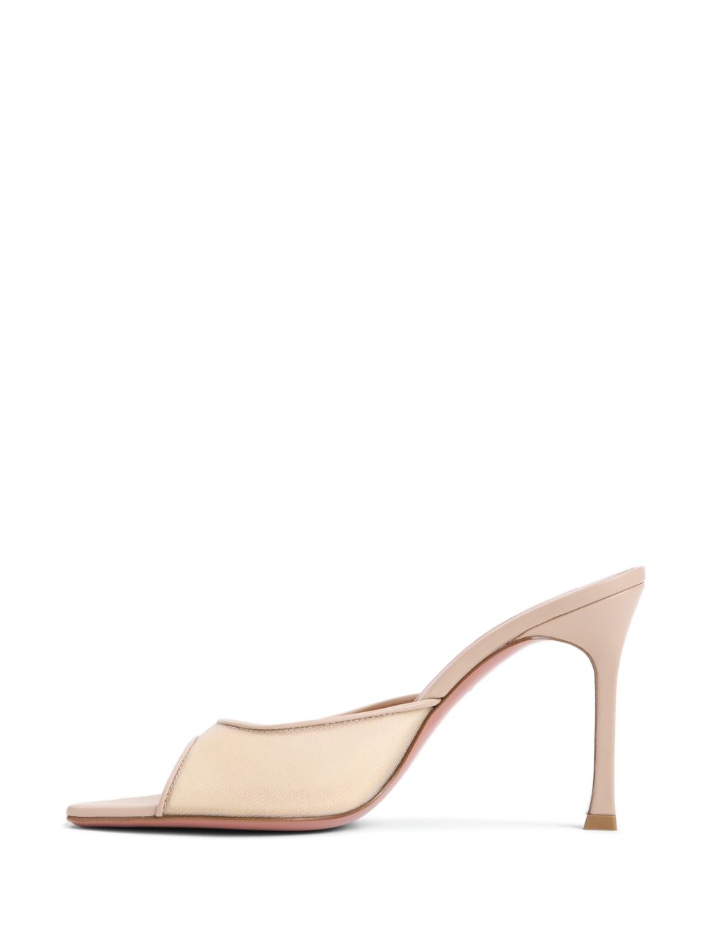 Amina Muaddi Alexa Mules Sandals — New Beiges | Aumifour