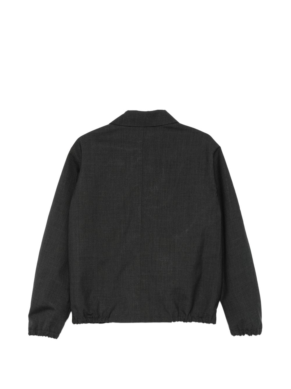 Auralee Jackets — Grey Nylon Zip Coat, Men (New In)