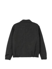 Auralee Jackets — Grey Nylon Zip Coat, Men (New In)