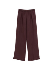 Forte Forte Linen Trousers — Brown Elasticated Waist