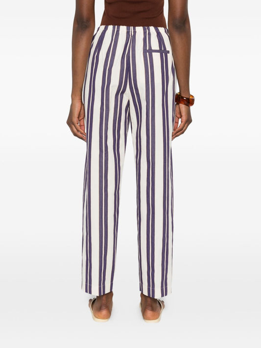 Forte Forte Striped Drawstring Trousers for Women