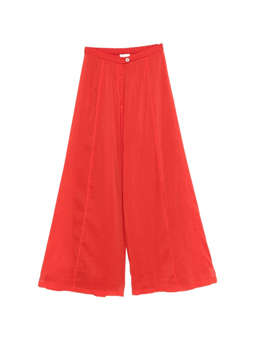 Forte Forte Red Voile Cotton & Silk Trousers