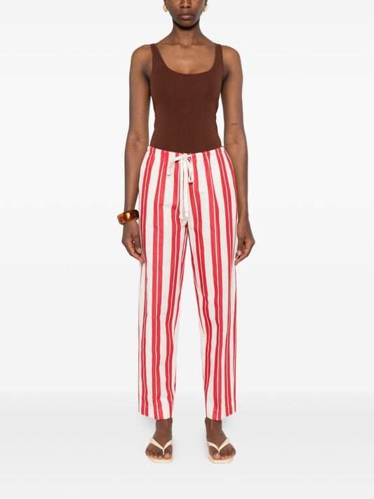 Forte Forte Striped Drawstring Trousers for Women