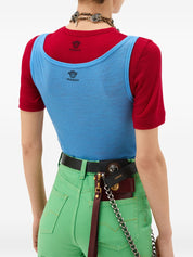 Versace Medusa Wool Tank Top — Clear Blue | Versace