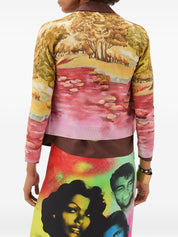 Versace Printed Silk Cardigan - The Naturist V‑Neck