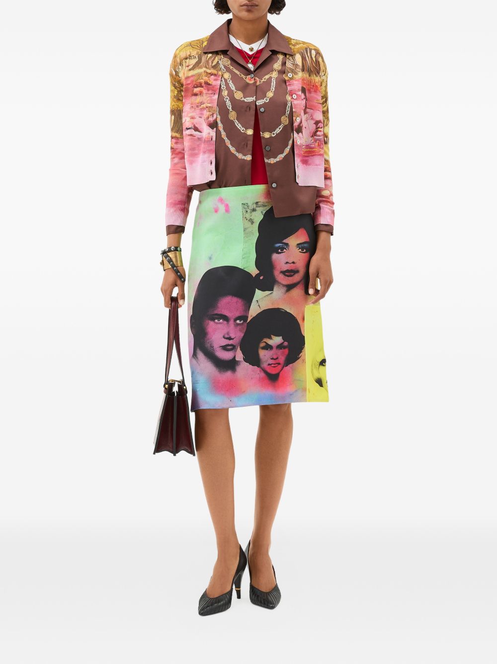 Versace Printed Silk Cardigan - The Naturist V‑Neck
