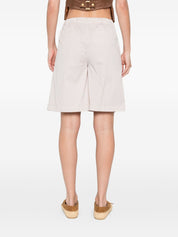 Via Masini 80 Cotton Bermuda Shorts — Beige, From €95