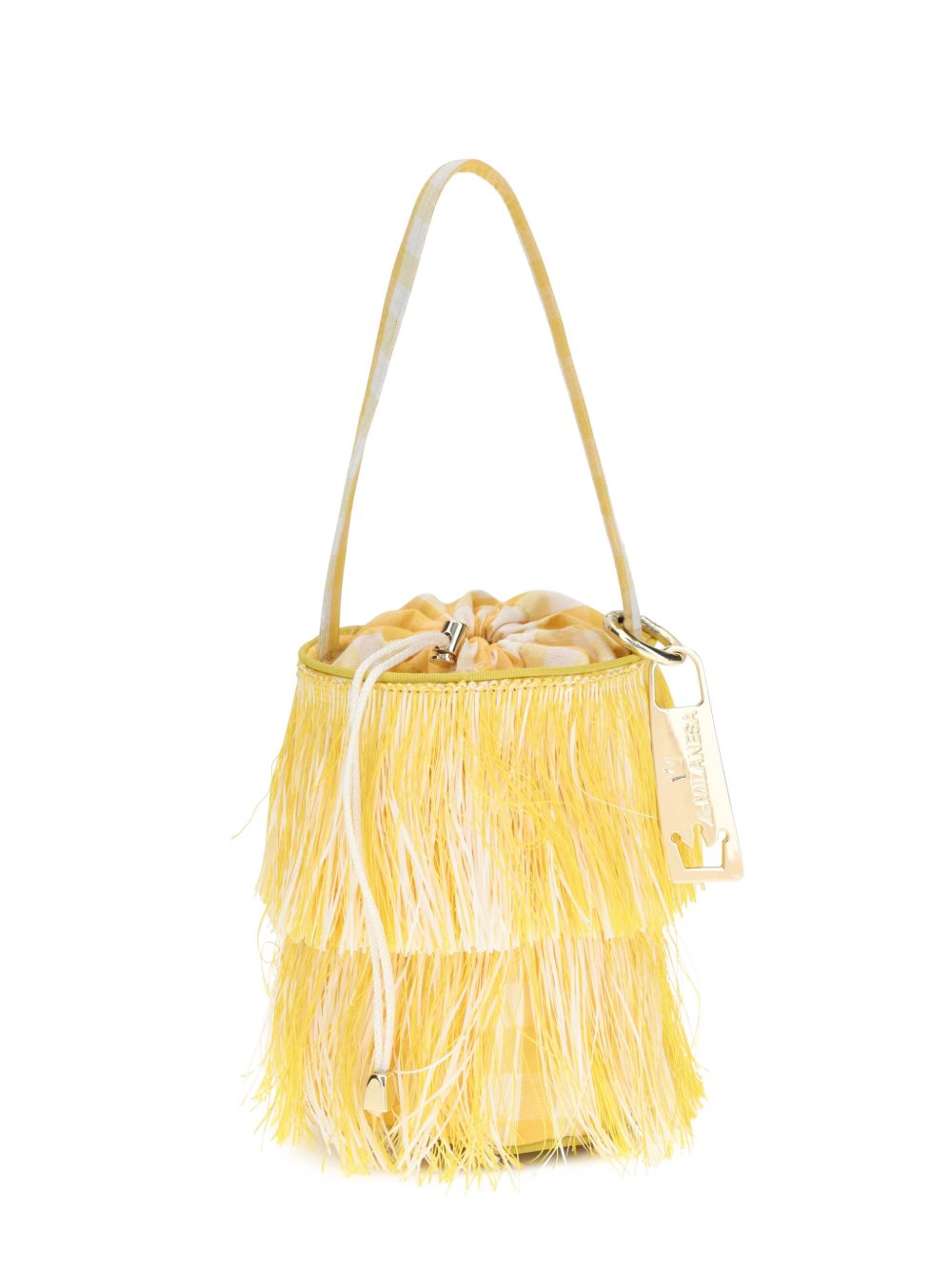 La Milanesa Anemone Bucket Bag — Shoulder Bag, Yellow