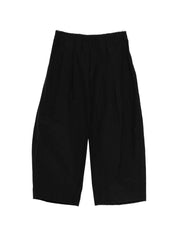 Apuntob Cotton Blend Trousers — Black, Elastic Waist