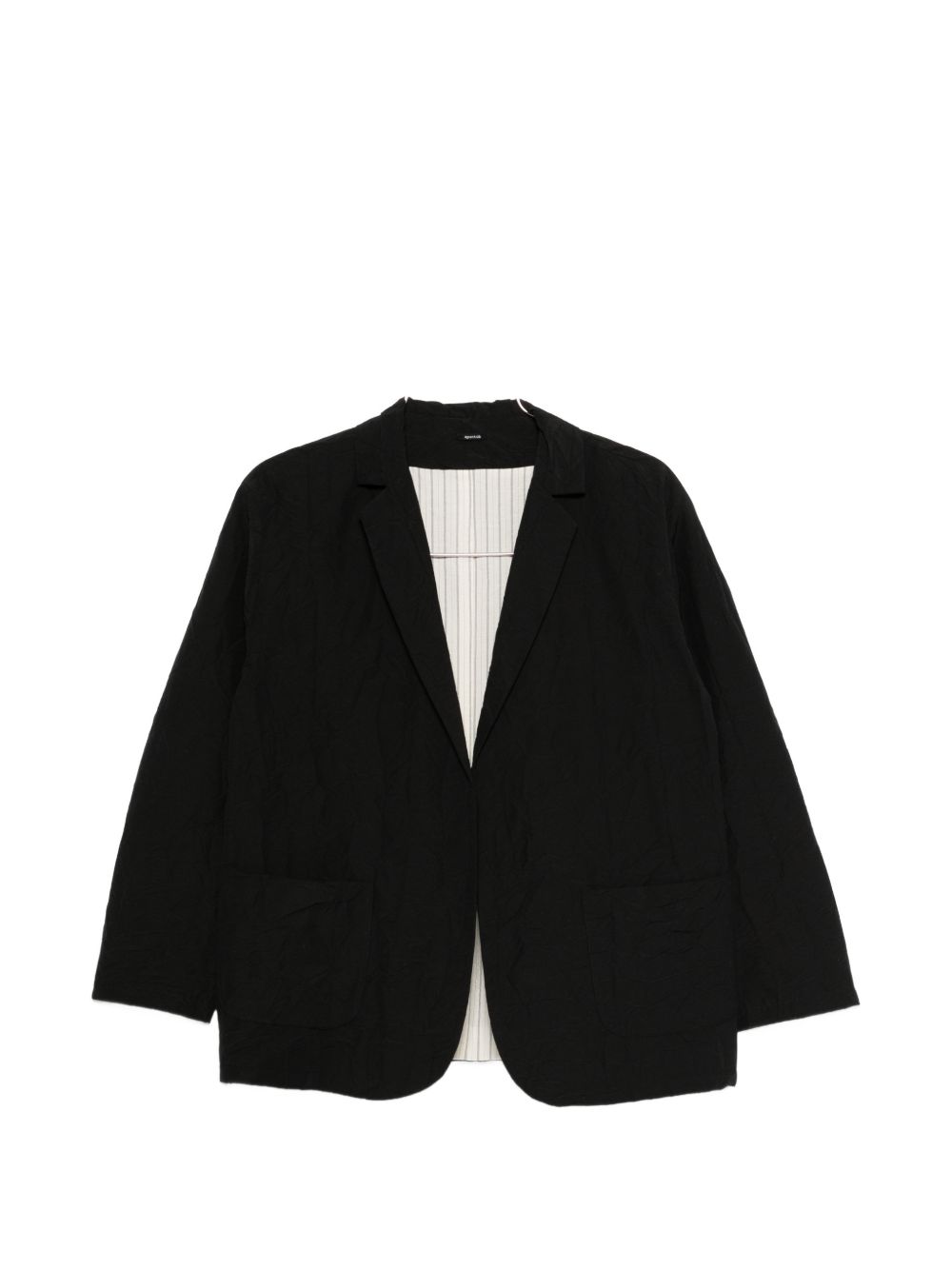Apuntob Jackets — Black Cotton Blazer for Women