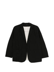 Apuntob Jackets — Black Cotton Blazer for Women
