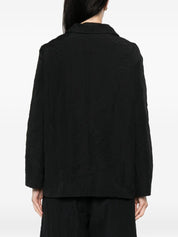 Apuntob Jackets — Black Cotton Blazer for Women