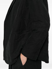 Apuntob Jackets — Black Cotton Blazer for Women