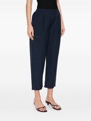 Apuntob Cotton Trousers — Blue Pleated Women’s Pants