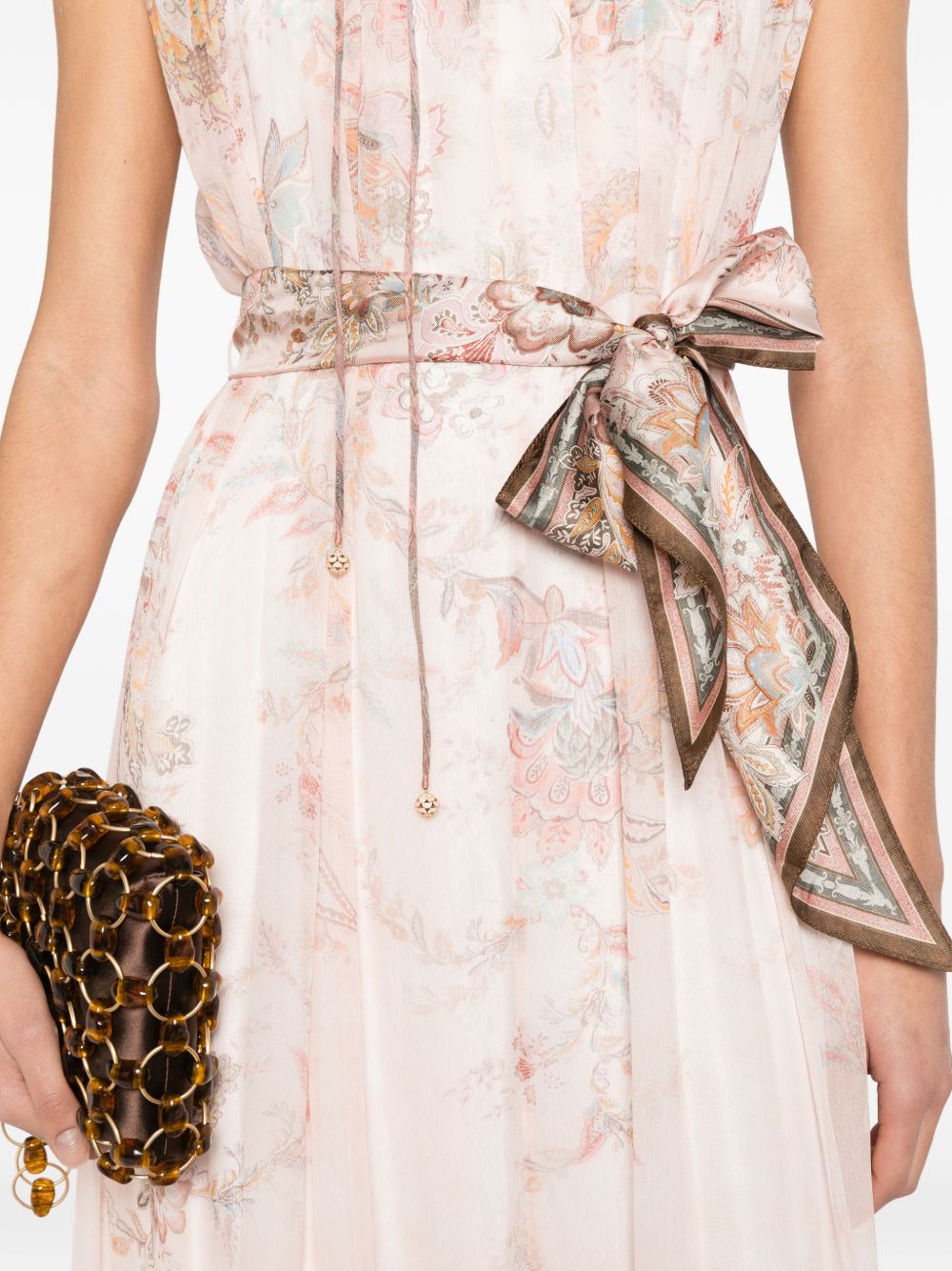 Zimmermann Alchemy Flutter Dress - Pink Paisley, New In