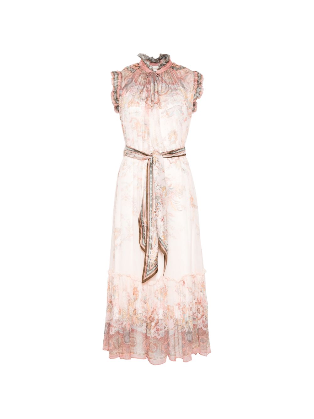 Zimmermann Alchemy Flutter Dress - Pink Paisley, New In
