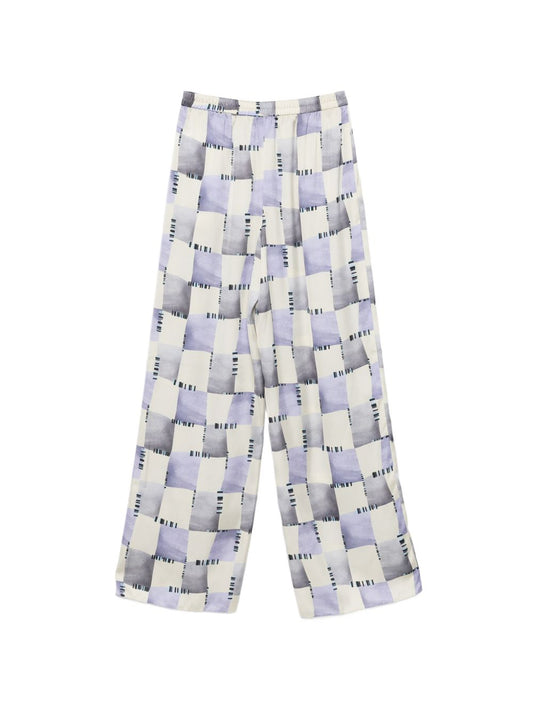 Emporio Armani Trousers — Satin Multicolor Women’s Trousers