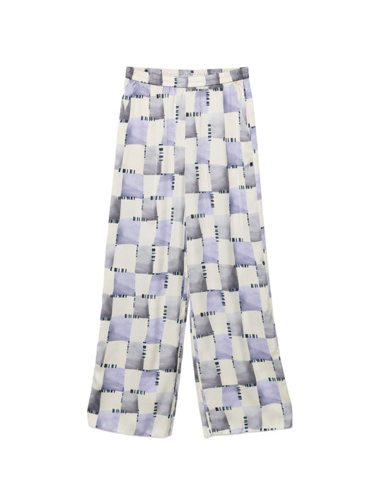 Emporio Armani Trousers — Satin Multicolor Women’s Trousers