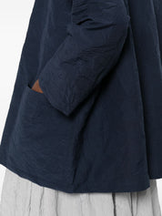 Apuntob Cotton Blend Blazer Jacket — Blue | Apuntob