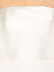 Solace London Floris Maxi Dress — White Off-Shoulder (55€)
