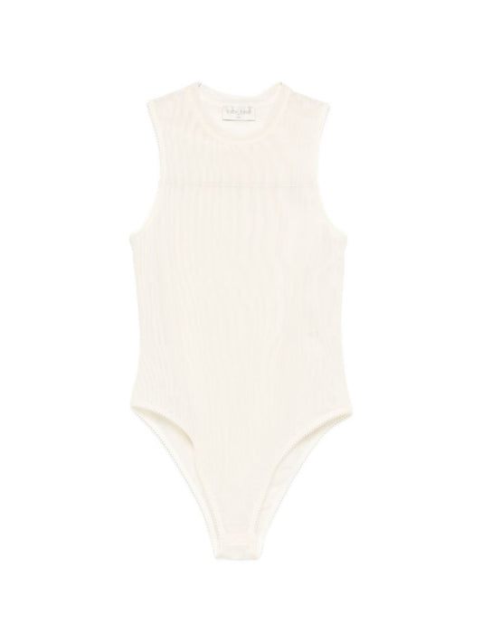 Forte Forte Tulle Bodysuit Topwear — Crema, New In