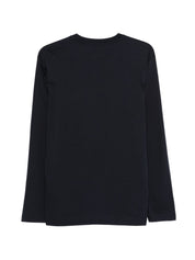 Emporio Armani Logo Cotton T‑Shirt — Men's Blue Topwear