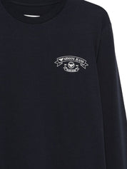 Emporio Armani Logo Cotton T‑Shirt — Men's Blue Topwear