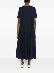 Apuntob Cotton Pleated Midi Dress — Blue, €245
