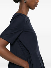 Apuntob Cotton Pleated Midi Dress — Blue, €245