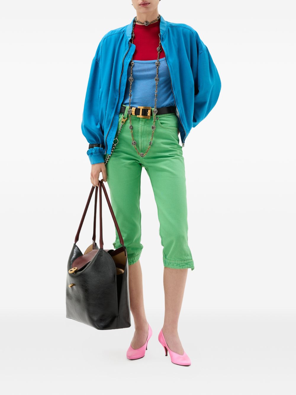 Versace Jeans - IT Denim Cotton Capri Jeans, Green