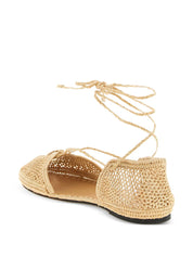 Odissi Lima Rafia Espadrilles — Beige Women's Flats