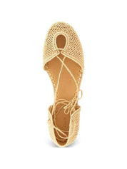 Odissi Lima Rafia Espadrilles — Beige Women's Flats